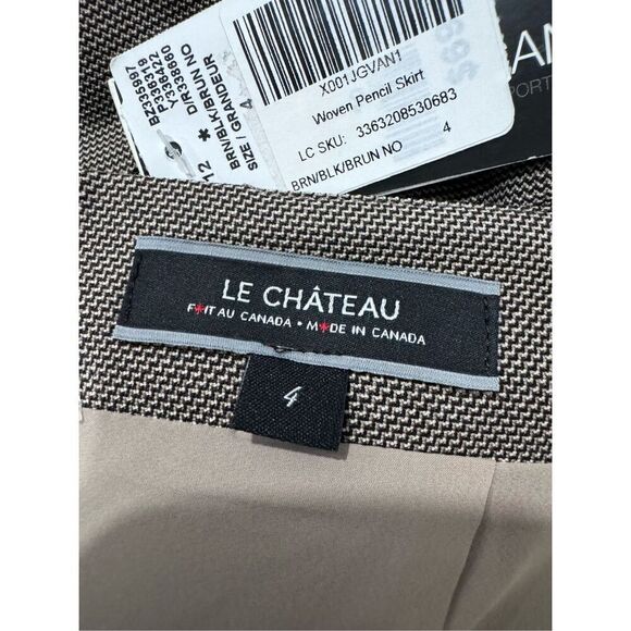 Le chanteau brown women pencil skirt size 4 - Picture 6 of 7